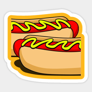 Hotdog sandwich Sticker